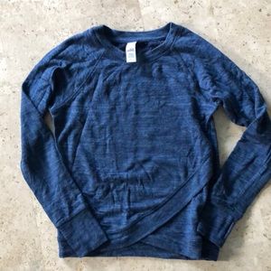 Athleta Girl Criss Cross Sweatshirt - Small - Blue